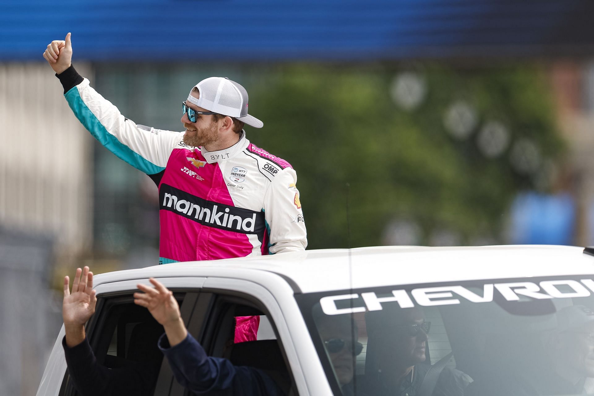 Conor Daly at the 2025 IndyCar Chevrolet Detroit Grand Prix - Source: Getty